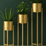 Modern Golden Plant Stand