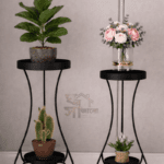 Vintage Metal Plant Stand Set